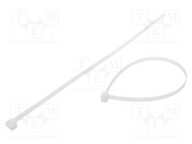 Cable tie; L: 365mm; W: 7.6mm; polyamide; 670N; natural; UL94V-2