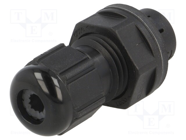 Cable gland; IP68; Mat: polyamide; black; push-in