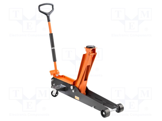 Hydraulic floor jack; 3000kg; Hmin: 130mm; Hmax: 800mm