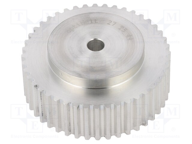 Belt pulley; T5; W: 16mm; whell width: 27mm; Ø: 69.2mm; aluminium