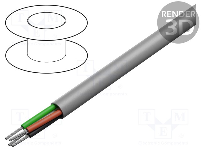 Wire; Alpha Essential C&C; 4x20AWG; unshielded; 300V; 305m; Cu