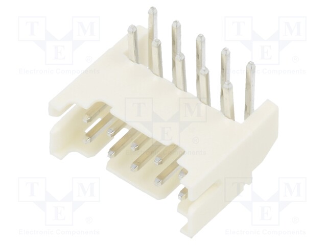 Socket; wire-board; male; 2mm; PIN: 10; THT; 100V; 2A; angled