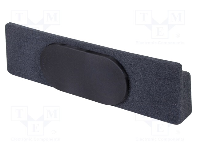 Car loudspeaker enclosure; MDF; black melange; textil; 200mm