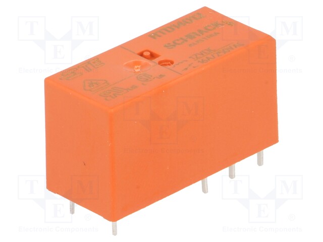 Relay: electromagnetic; SPDT; Ucoil: 12VDC; 16A/250VAC; 16A/24VDC