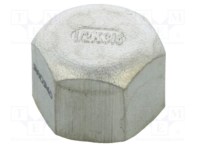 Protection cap; max.10bar; acid resistant steel AISI 316