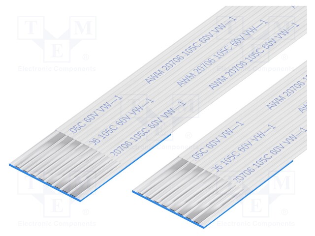 FFC cable; Cores: 8; Cable ph: 1mm; contacts on the same side