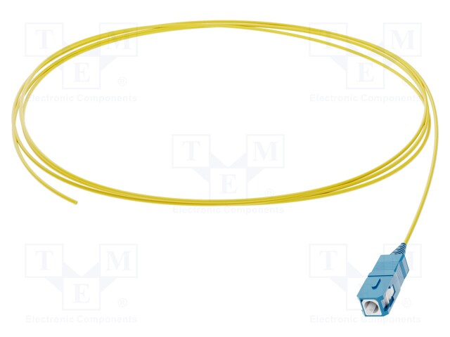 Optic fiber pigtail; SC; 2m; Optical fiber: 900um; yellow