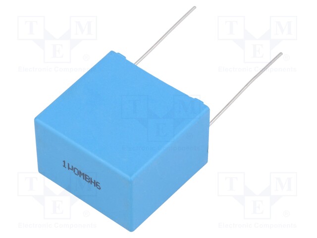 Capacitor: polypropylene; X1; 1uF; 480VAC; ±20%; THT; Pitch: 27.5mm