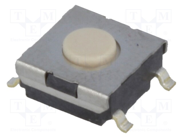 Microswitch TACT; SPST-NO; Pos: 2; 0.05A/24VDC; SMT; none; 1.47N