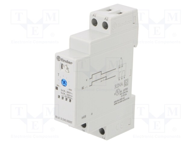 Timer; 0,05s÷180s; SPDT; 24÷240VAC; 24÷240VDC; DIN; -25÷55°C; PIN: 5