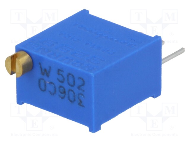 Potentiometer: mounting; multiturn; 5kΩ; 500mW; THT; ±10%; linear