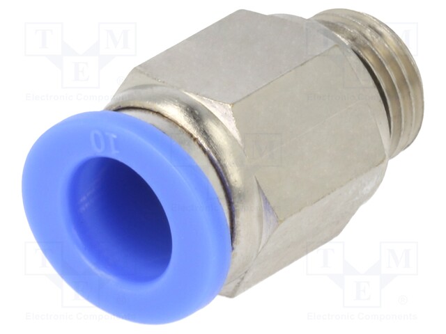 Push-in fitting; straight; G 1/4"; -0.95÷15bar; 10mm