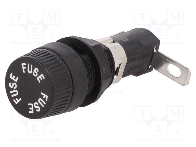 Fuse holder; cylindrical fuses; 6,3x32mm; 16A; 250V; -40÷85°C