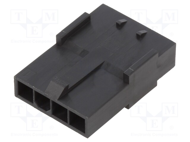 Connector: wire-board; Colour: black; plug; male; -40÷105°C; PIN: 4