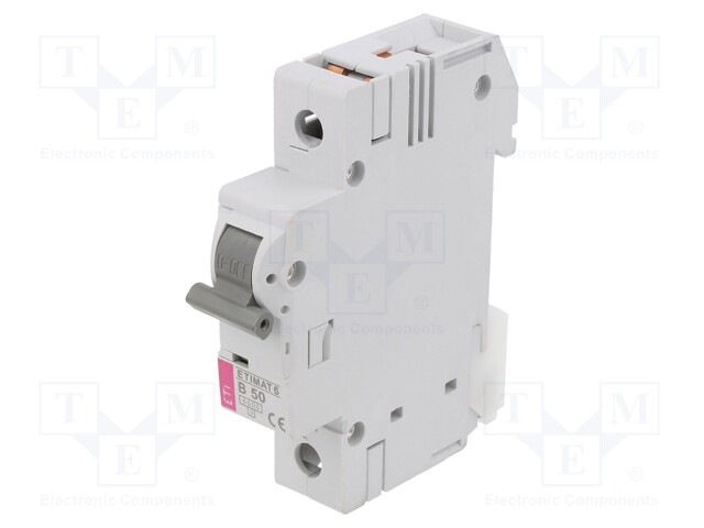 Circuit breaker; 230/400VAC; Inom: 50A; Poles: 1; DIN; Charact: B