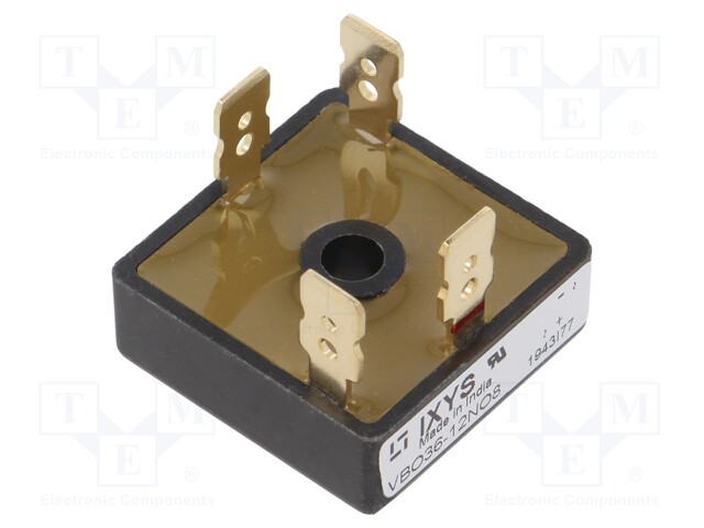 Single-phase bridge rectifier; Urmax: 1.2kV; If: 18A; Ifsm: 550A