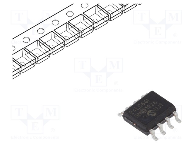 EEPROM memory; I2C; 8kx8bit; 2.5÷5.5V; 400kHz; SO8; serial