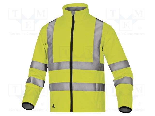 Softshell jacket; Size: XXL; yellow; Series: LEGA; Class: 3