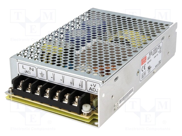 Power supply: switched-mode; modular; 108W; 24VDC; 159x97x38mm