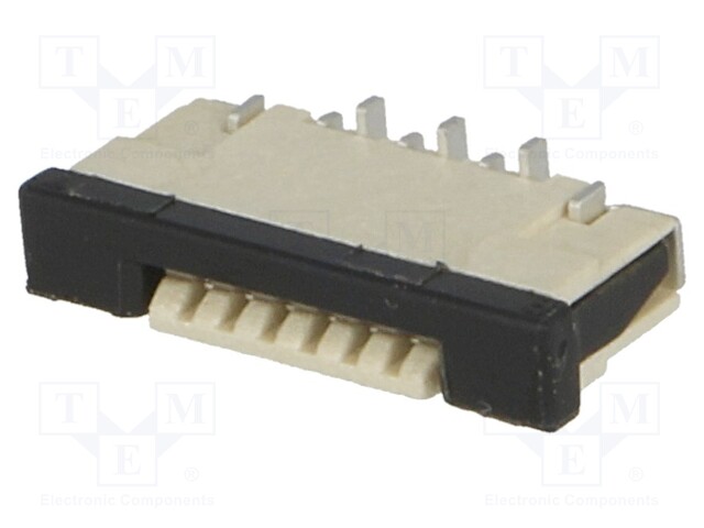 Connector: FFC (FPC); vertical; PIN: 6; ZIF; SMT; 0.5A; 30mΩ; 1mm; 50V