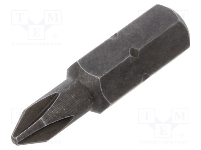 Screwdriver bit; Phillips; PH1; Overall len: 25mm