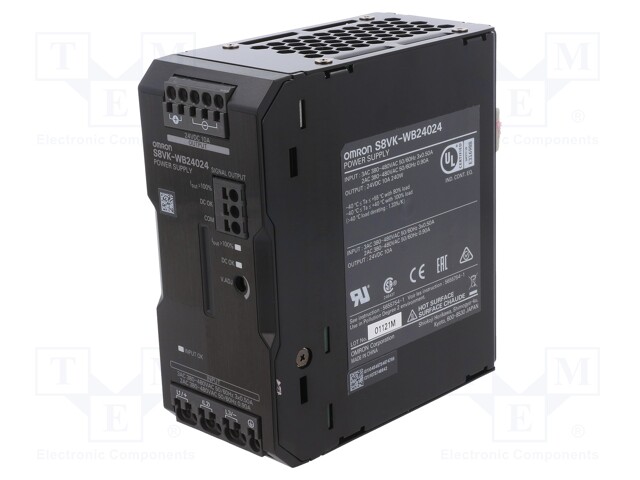 Power supply: switched-mode; 240W; 24VDC; 10A; 320÷576VAC; OUT: 1