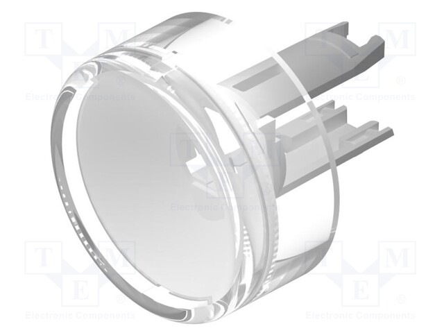 Actuator lens; 18; white; plastic; Ø13.8mm