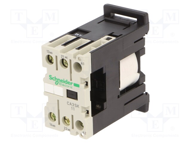 Contactor, DIN Rail, Panel, 690 V, SPST-NO, SPST-NC, 2 Pole