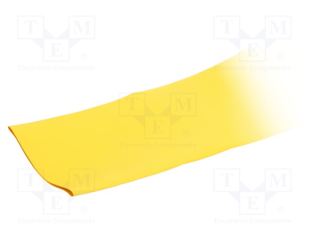 Heat shrink sleeve; glueless; 2: 1; 76.2mm; yellow; polyolefine
