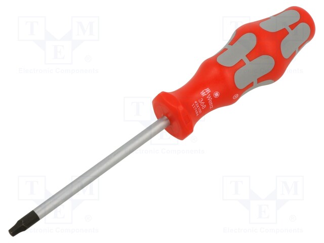 Screwdriver; square; #2; Blade length: 100mm; Overall len: 205mm