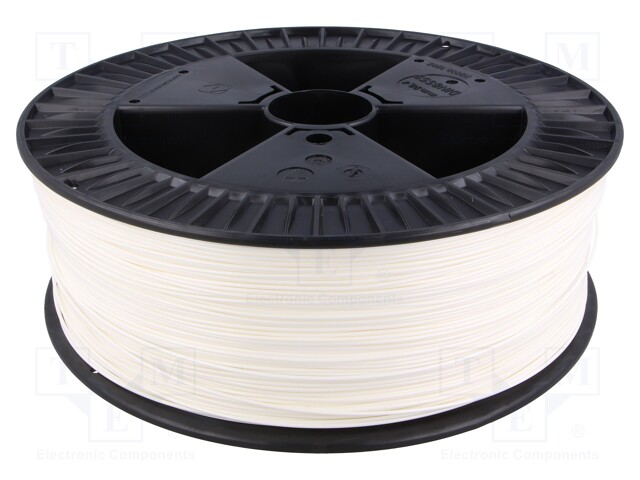 Filament: ABS+; 1.75mm; white; Printing temp: 230÷240°C; 2kg