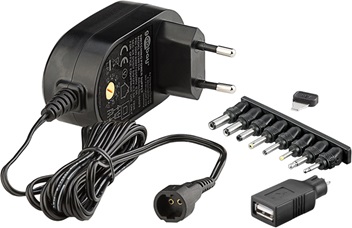 Power supply: switched-mode; 1.5A; Plug: EU; 100÷240VAC; 3-12VCD