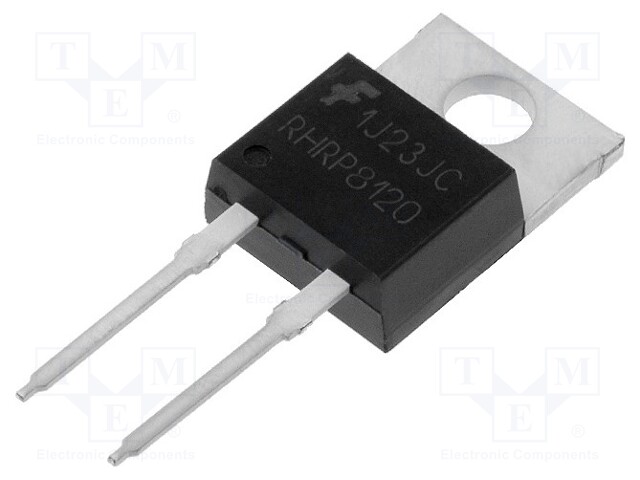 Diode: rectifying; THT; 1.2kV; 8A; Package: tube; TO220-2; max.1.4mm