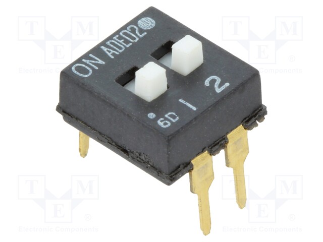 ADE02A04=2 POS DIP SWITCH