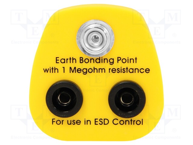 Earthing plug; ESD; 1MΩ; Plug: UK