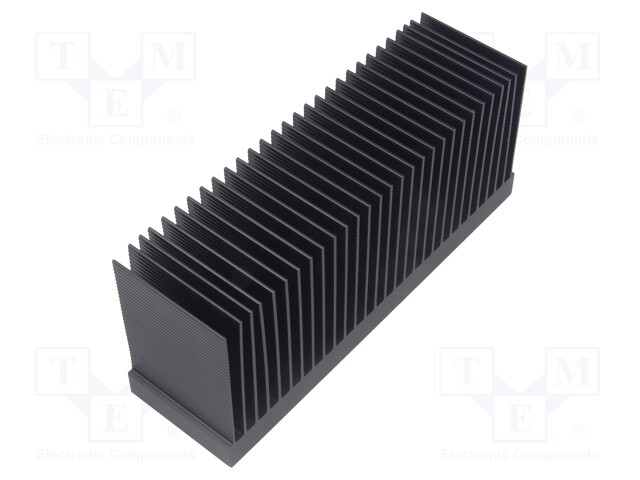 Heatsink: extruded; grilled; black; L: 50mm; W: 174mm; H: 75.5mm