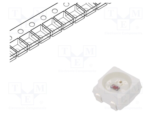 LED; SMD; 3535; RGB; 3.68x3.48x2.95mm; 120°; 3.5÷5.3V; 16mA