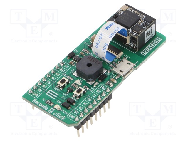 Click board; barcode and QR code reader; UART,USB; EM3080-W