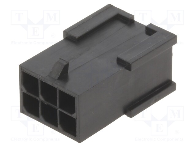 Connector: wire-board; plug; male; -40÷105°C; PIN: 6; Layout: 2x3