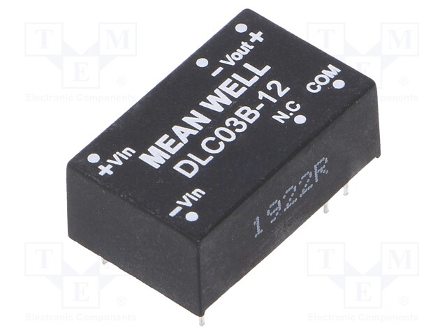 Converter: DC/DC; 3W; Uin: 18÷36V; Uout: 12VDC; Uout2: -12VDC; DIP16