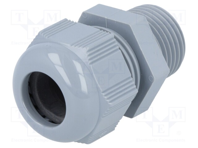 Cable gland; NPT1/2"; IP68; Mat: polyamide; dark grey