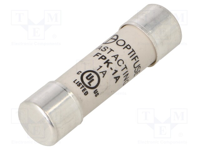 Fuse: fuse; quick blow; 1A; 600VAC; 600VDC; cylindrical,industrial