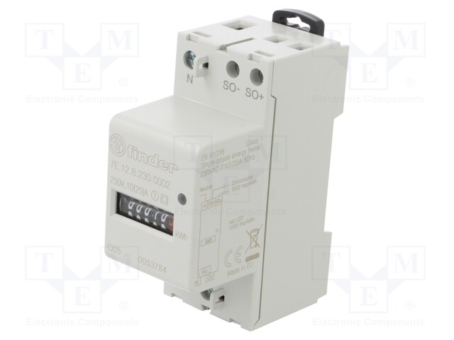 Controller; IP50; OC; DIN; -10÷55°C; 0.5W; Range: 99999,9kWh