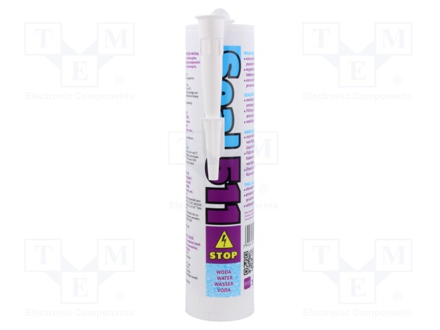 Sealant; does not harden; 310ml; Temp: -15÷50°C; 1.46g/cm3