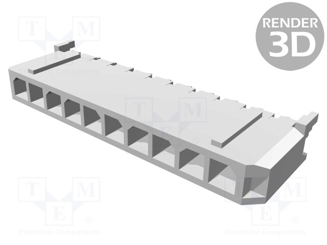 Socket; PCB to PCB; male; Micro-Fit 3.0; 3mm; PIN: 10; THT; 5A; 600V