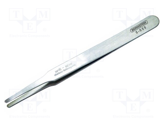 Tweezers; Tweezers len: 120mm; Blades: straight; Tipwidth: 2mm