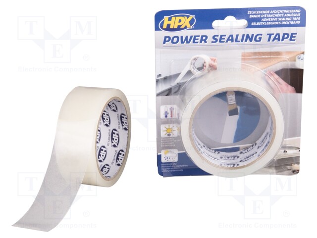 Tape: sealing; W: 38mm; L: 1.5m; D: 1mm; transparent; acrylic; 4N/mm