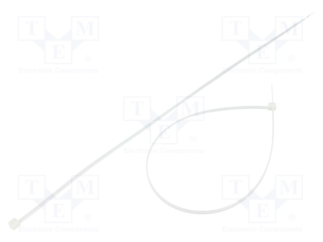 Cable tie; L: 370mm; W: 3.6mm; polyamide; 177N; natural; Ømax: 102mm