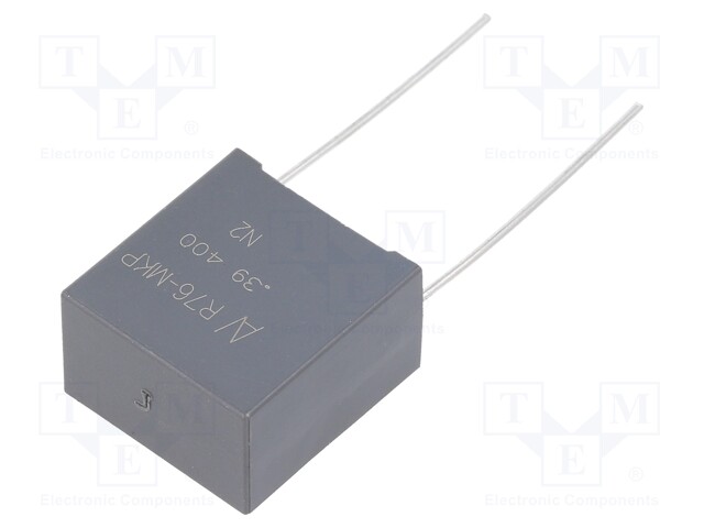 Capacitor: polypropylene; 0.39uF; ESR: 4.081mΩ; THT; ±5%; -55÷110°C