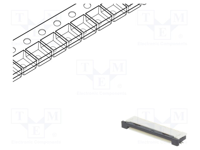 Connector: FFC (FPC); horizontal; PIN: 30; ZIF,bottom contacts